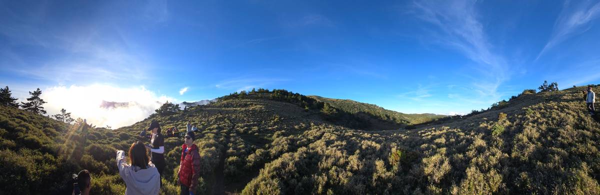 妹池旁邊小山上的風景
