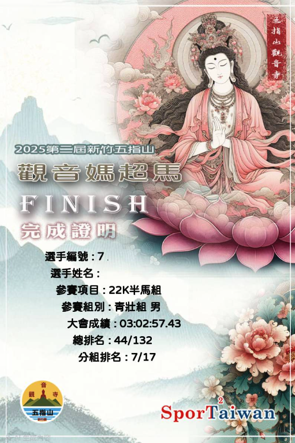 2025 新竹五指山觀音路跑